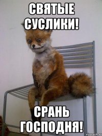 Святые суслики! Срань господня!