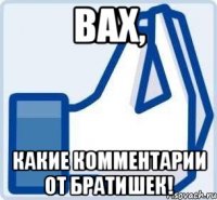 ВАХ, какие комментарии от братишек!