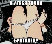 А у тебя точно британец?