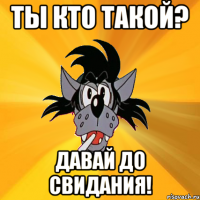 Ты кто такой? Давай до свидания!