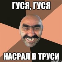 Гуся, Гуся насрал в труси