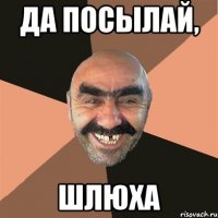 да посылай, шлюха