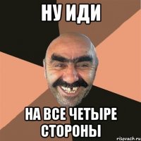 Ну иди На все четыре сторонЫ