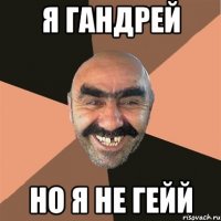 я гандрей но я не гейй