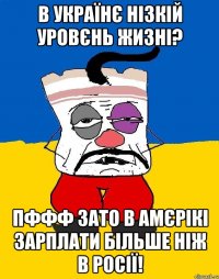 В УКРАЇНЄ НIЗКIЙ УРОВЄНЬ ЖИЗНI? ПФФФ ЗАТО В АМЄРIКI ЗАРПЛАТИ БIЛЬШЕ НIЖ В РОСIЇ!