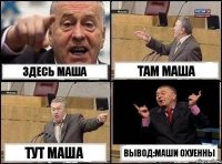 Здесь Маша Там Маша Тут Маша Вывод:Маши охуенны