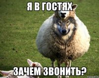 я в гостях зачем звонить?