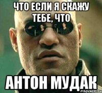 Что если я скажу тебе, что АНТОН МУДАК