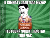 в кімнату залетіла муха? тестовий зошит, настав твій час