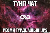 ТҮНГІ ЧАТ РЕСМИ ТҮРДЕ АШЫҚ! JPS