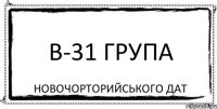 В-31 група Новочорторийського ДАТ