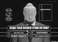 куда тебя пошел этим летом? дома сидеть буду на дачу копать на море отдыхать в лагерь,подальше куда нибудь