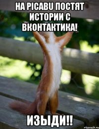 На Picabu постят истории с вконтактика! ИЗЫДИ!!