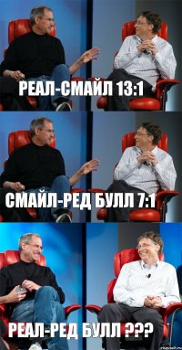 Реал-Смайл 13:1 Смайл-Ред булл 7:1 Реал-Ред булл ???