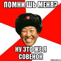 Помни шь меня? Ну это же я совенок