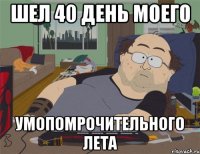 Шел 40 день моего умопомрочительного лета