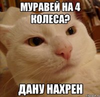 муравей на 4 колеса? дану нахрен