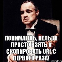 Понимаешь, нельзя просто взять и скопировать URL с первого раза!