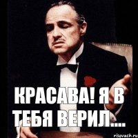 Красава! я в тебя верил....