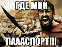 Где мой Паааспорт!!!