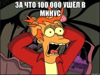 за что 100 000 ушёл в минус 