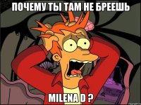 ПОЧЕМУ ТЫ ТАМ НЕ БРЕЕШЬ MILENA D ?