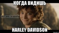 Когда видишь Harley Davidson