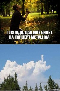 Господи, дай мне билет на концерт Metallica