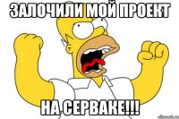 Залочили мой проект на серваке!!!