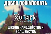 Добро пожаловать Школа чародейства и волшебства