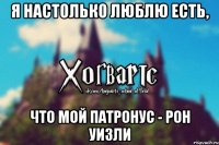 я настолько люблю есть, что мой патронус - Рон Уизли