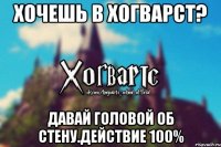 Хочешь в Хогварст? Давай головой об стену.Действие 100%