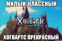 милый, классный хогвартс прекрасный