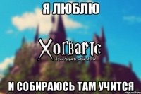 Я люблю И собираюсь там учится