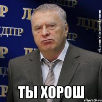  ТЫ ХОРОШ