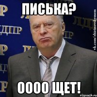 Писька? Оооо щет!