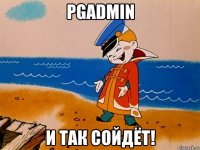 PGAdmin И так сойдёт!