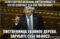 Если у дерева название лиственница, то это не означает что оно лиственное дерево Лиственница хвойное дерево, зарубите себе на носу