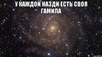 У каждой Назди есть своя Гамила 