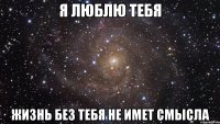 я люблю тебя жизнь без тебя не имет смысла