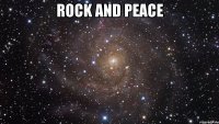 Rock and Peace 