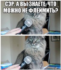 Сэр, а вы знаете, что можно не флеймить? 