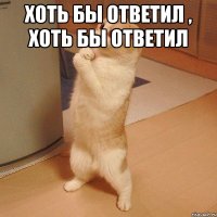 Хоть бы ответил , хоть бы ответил 