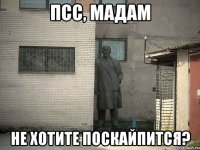 Псс, мадам Не хотите поскайпится?