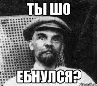 ты шо ебнулся?