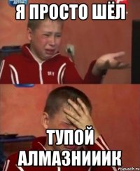 Я просто шёл Тупой алмазнииик