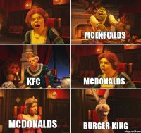 McDonalds KFC KFC McDonalds McDonalds Burger King