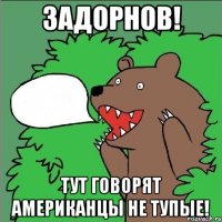 Задорнов! Тут говорят Американцы не тупые!