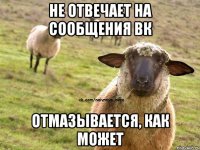 Не отвечает на сообщения вк Отмазывается, как может