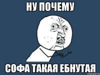 НУ ПОЧЕМУ СОФА ТАКАЯ ЕБНУТАЯ